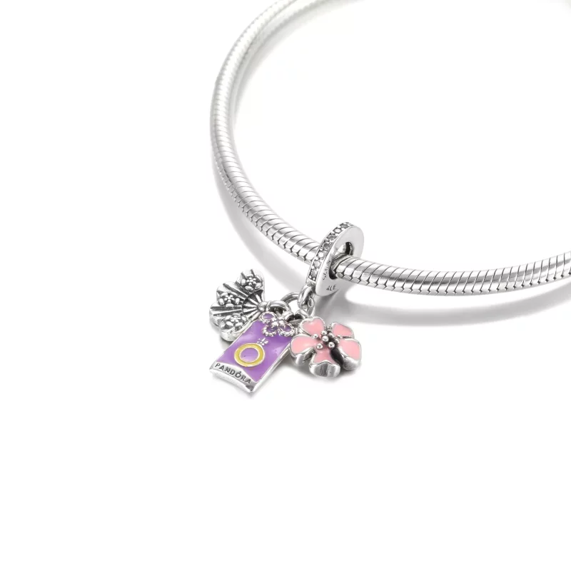 (imagen para) PANDORA Sakura Japonesa, Omamori y Abanico Colgante - 799326C01 - Ver 5