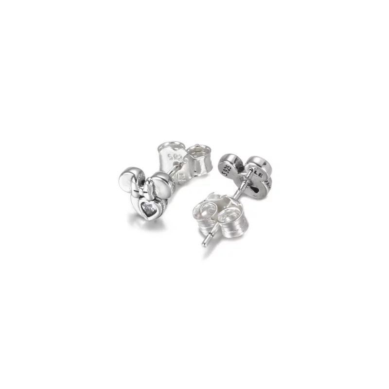 (imagen para) Pendientes de botón PANDORA Disney Mickey Mouse y Minnie Mouse Silueta - 299258C - Ver 5