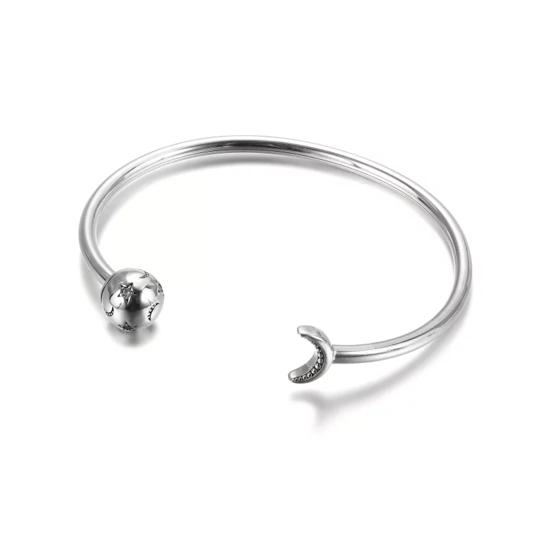 (imagen para) Pulsera abierta Pandora Moments Moon & Stars - 599120C01 - Ver 2