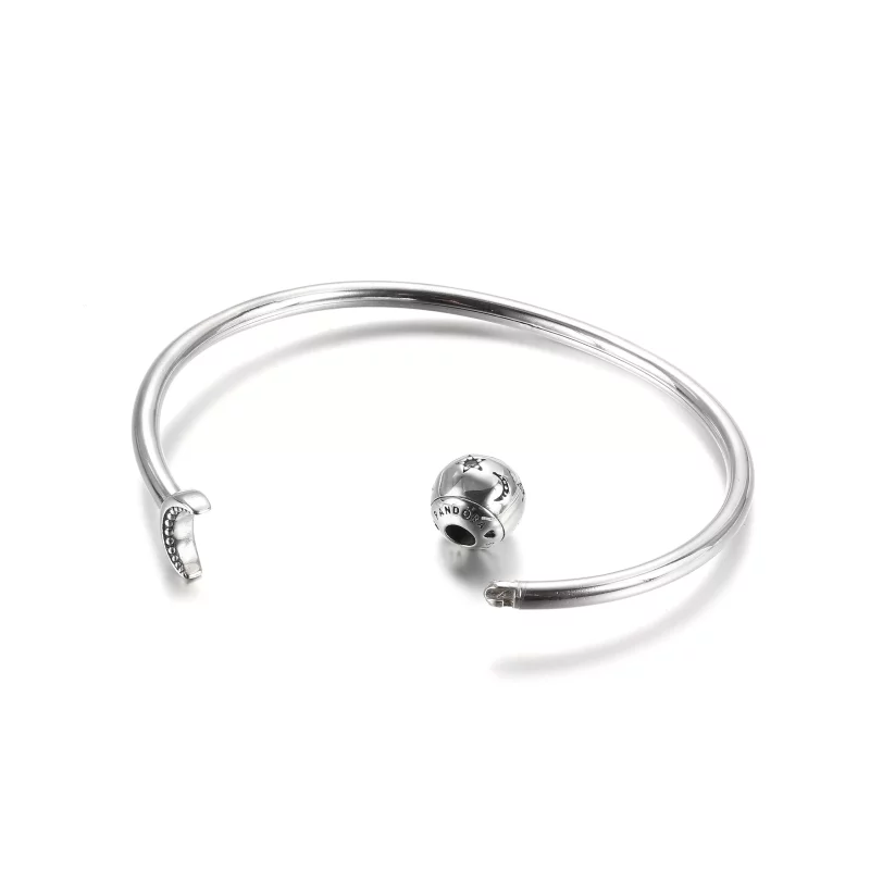 (imagen para) Pulsera abierta Pandora Moments Moon & Stars - 599120C01 - Ver 5