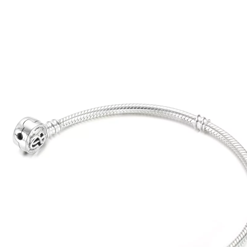 (imagen para) Pulsera de cadena de serpiente con cierre de corazón infinito de Pandora Moments - Ver 4