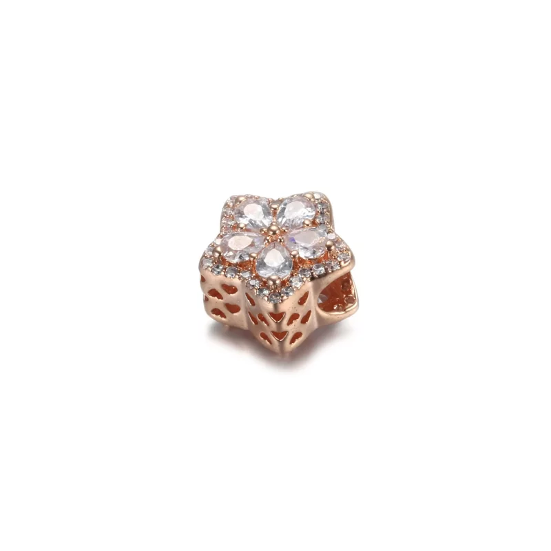 (imagen para) Pulsera PANDORA con encanto de copo de nieve brillante con pavé - 789224C01 - Ver 3