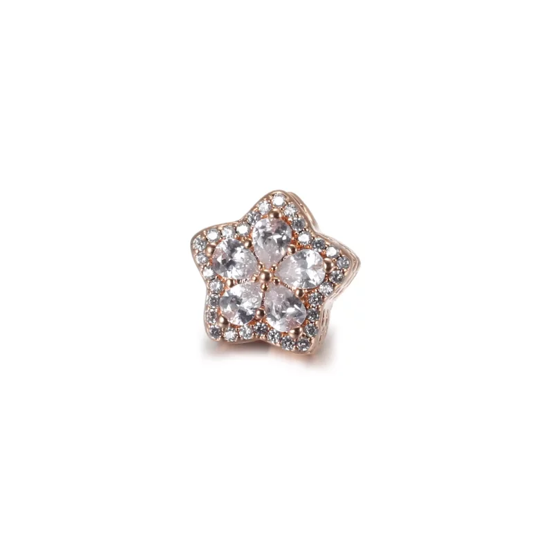 (imagen para) Pulsera PANDORA con encanto de copo de nieve brillante con pavé - 789224C01 - Ver 4