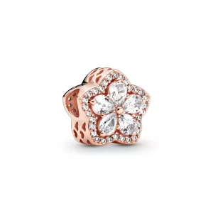 (imagen para) Pulsera PANDORA con encanto de copo de nieve brillante con pavé - 789224C01