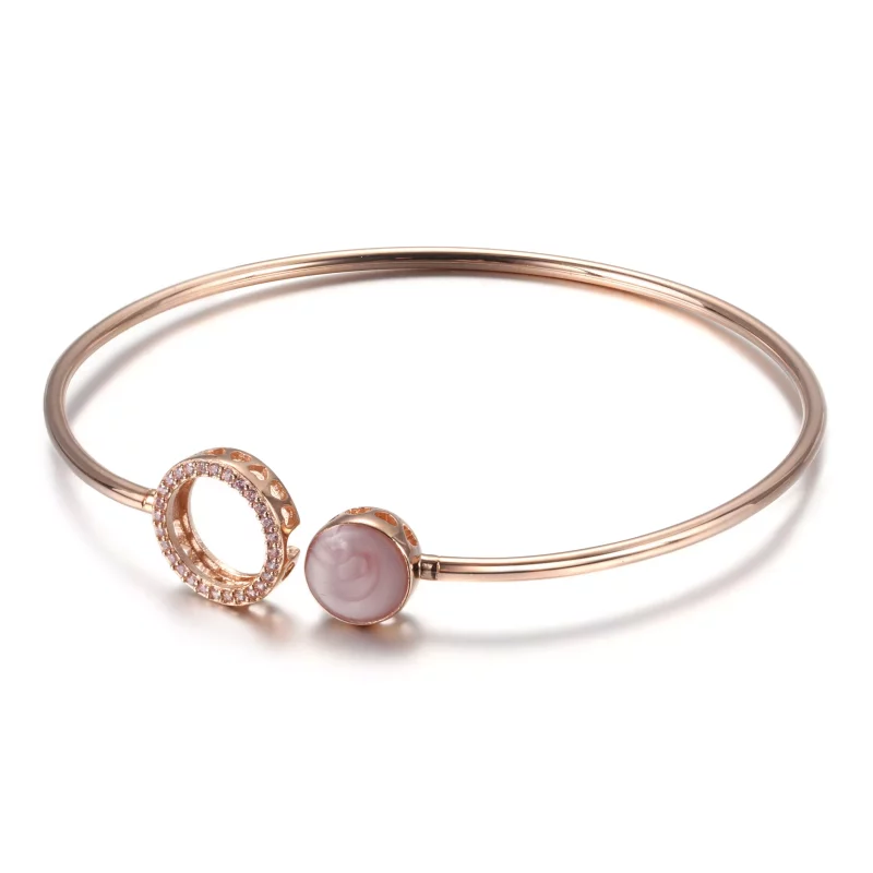 (imagen para) Pulsera PANDORA Pink Swirl - 589287C01 - Ver 4