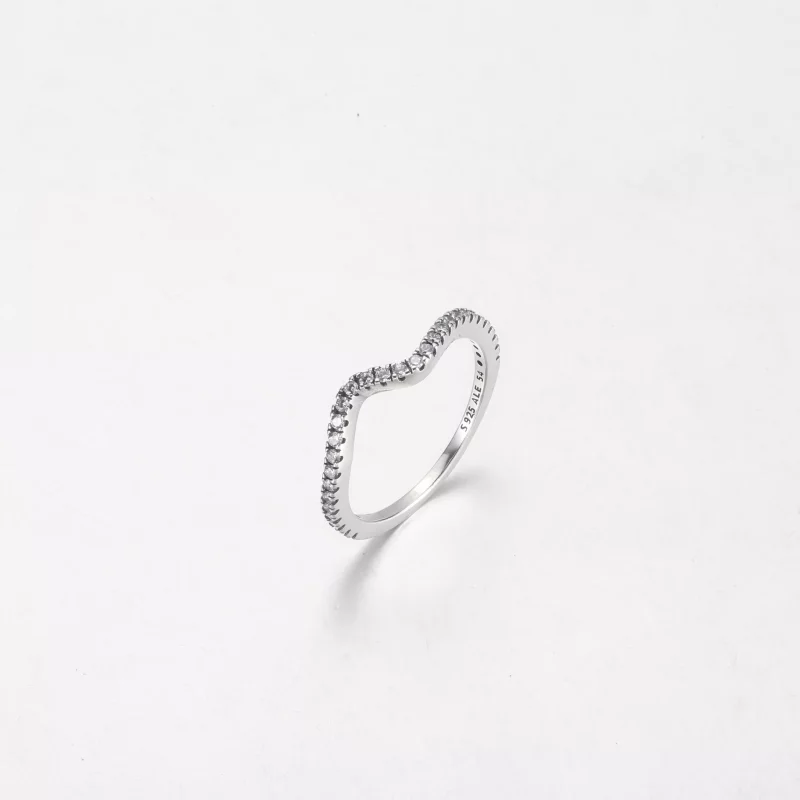(imagen para) Anillo Brillante Onda PANDORA - 192539C01 - Ver 2