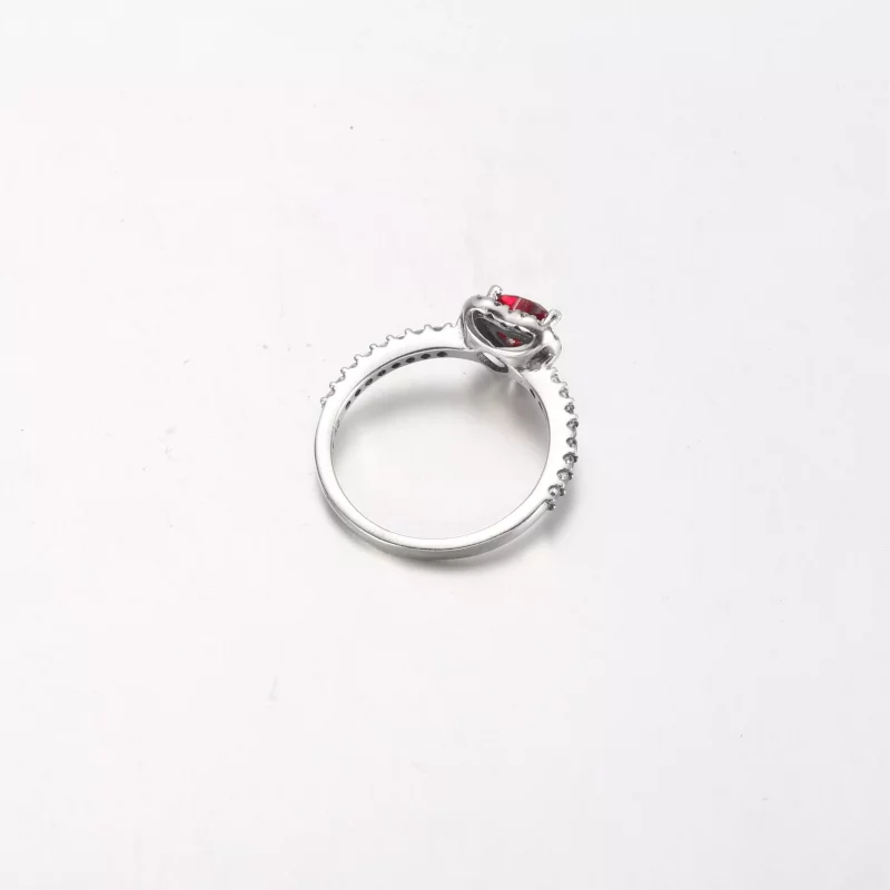 (imagen para) Anillo PANDORA Elevado de Corazón Rojo - 198421C02 - Ver 4