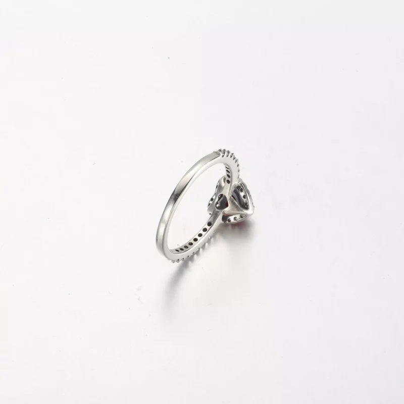 (imagen para) Anillo PANDORA Elevado de Corazón Rojo - 198421C02 - Ver 5