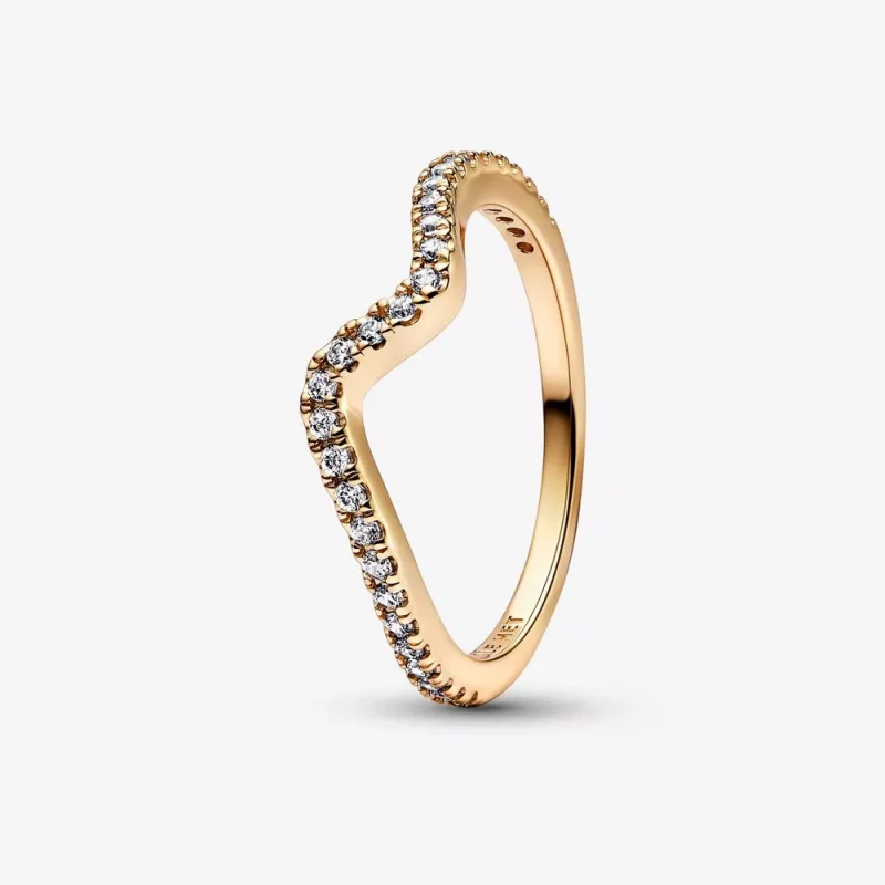 (imagen para) Anillo PANDORA Sparkling Wave - 162539C01