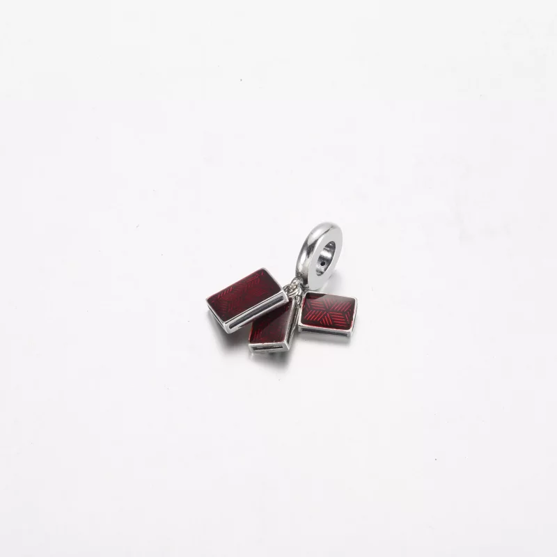 (imagen para) Charm colgante triple PANDORA Mahjong - 792523C01 - Ver 3