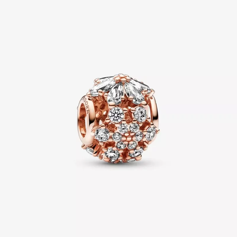 (imagen para) Charm redondo PANDORA Sparkling Herbario Cluster - 782383C01