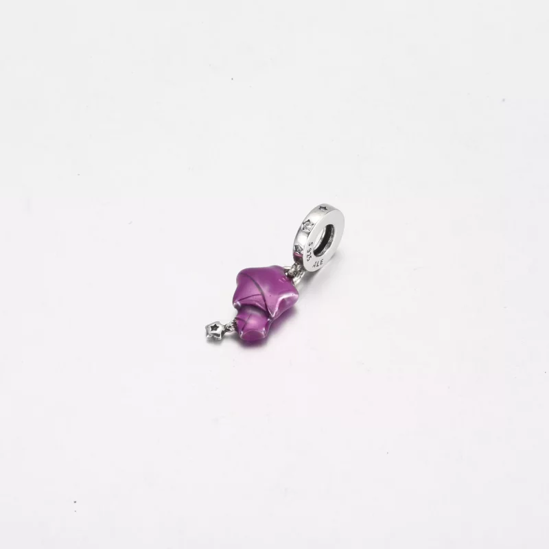 (imagen para) Colgante de Estrella de la Suerte Morada de Pandora - 792487C01 - Ver 3