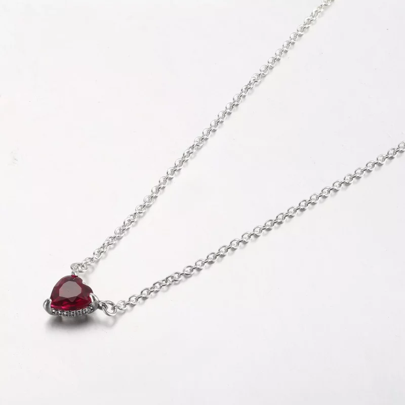 (imagen para) Collar Collier con Colgante de Corazón Halo Brillante PANDORA - 392542C01 - Ver 2