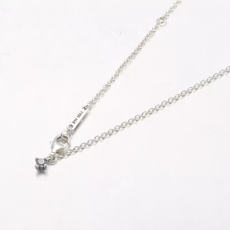 (imagen para) Collar Collier con Colgante de Corazón Halo Brillante PANDORA - 392542C01 - Ver 4