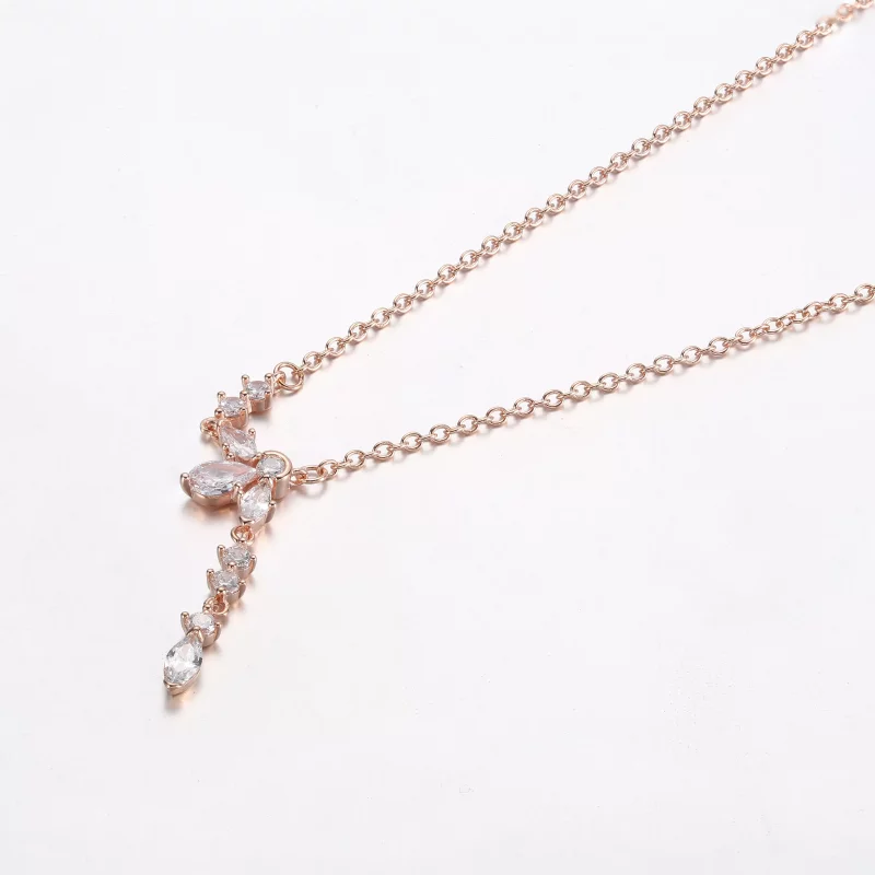 (imagen para) Collar de PANDORA Sparkling Herbarium Cluster Drop Collier - 382386C01 - Ver 2