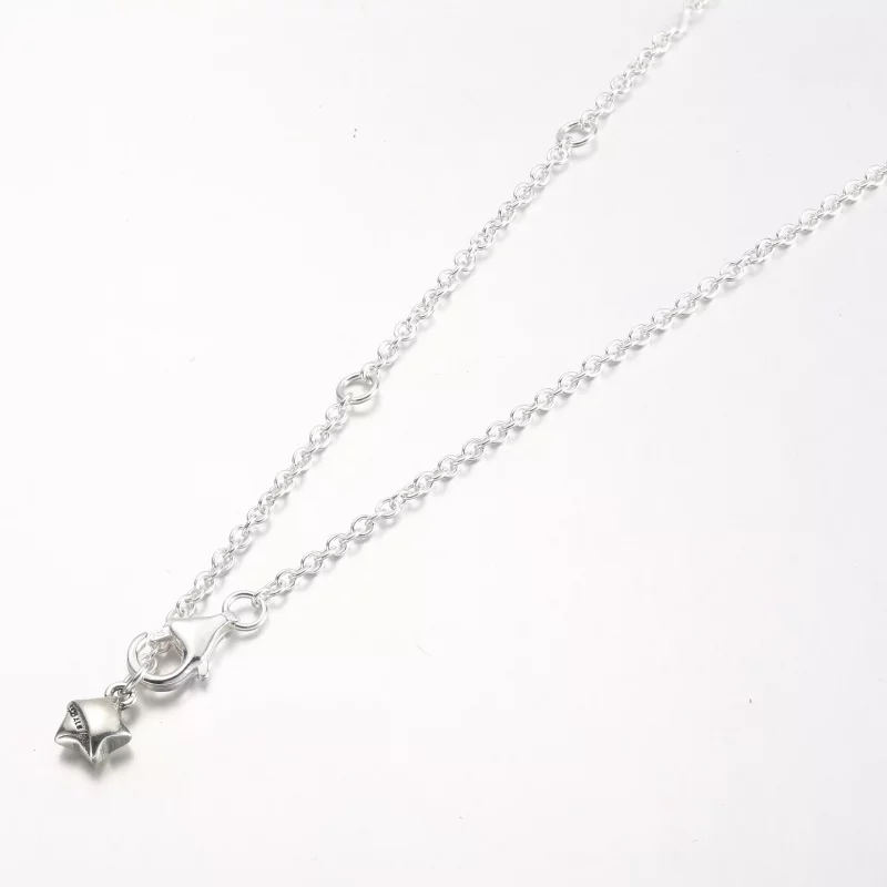 (imagen para) Collar PANDORA en oro rosa con estrella de la suerte - 382489C01-45 - Ver 4