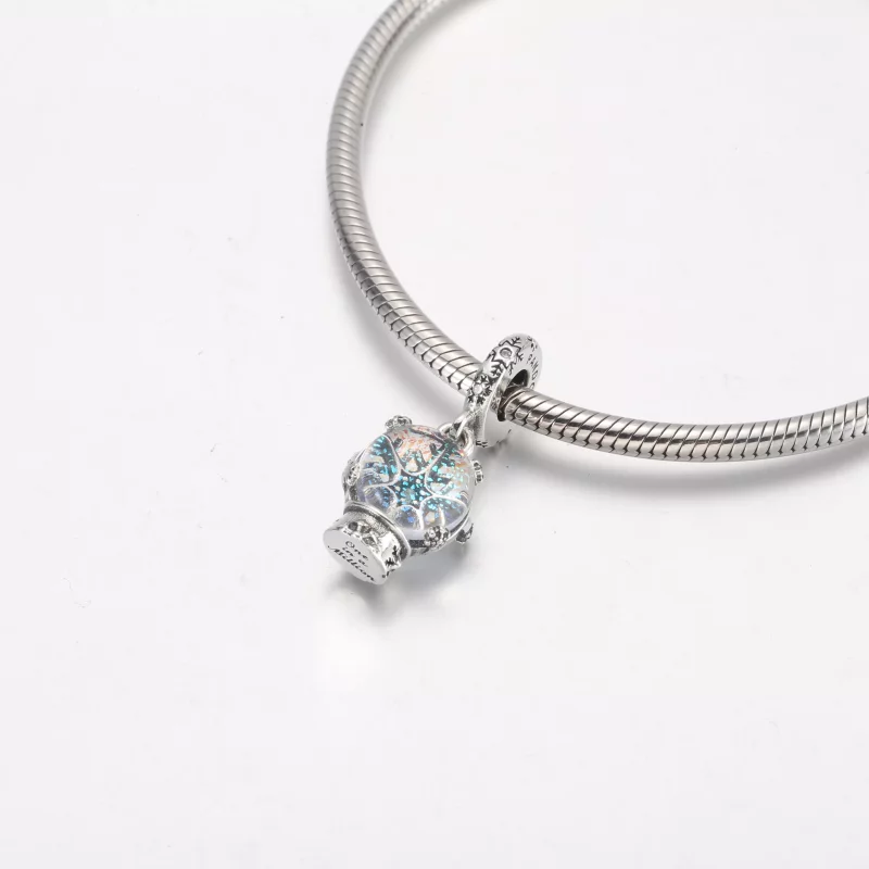 (imagen para) Encanto colgante de globo de nieve con copo de nieve PANDORA - 792369C01 - Ver 5