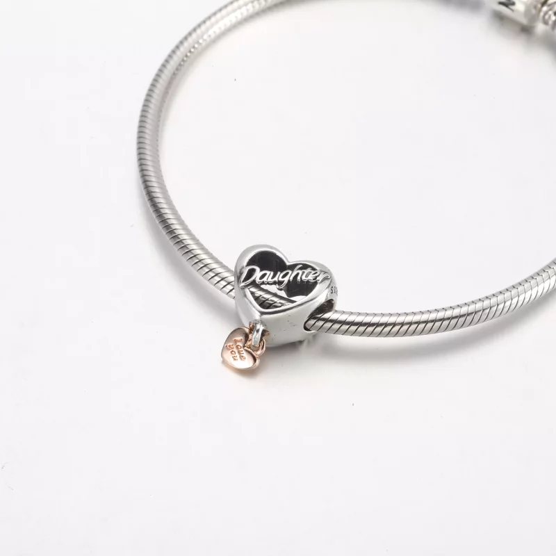 (imagen para) PANDORA Amor a ti Hija Encanto Corazón - 782327C00 - Ver 4