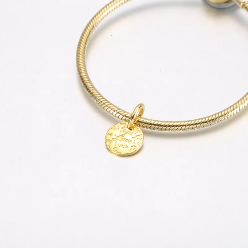 (imagen para) PANDORA Charm Colgante Paz, Amor y Suerte - 752329C00 - Ver 4
