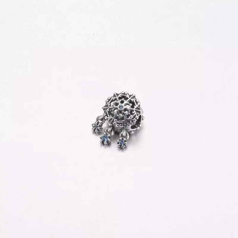 (imagen para) PANDORA Charm gota de copo de nieve helado - 792367C01 - Ver 2