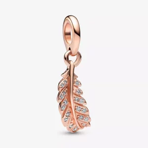 (imagen para) PANDORA Colgante Flotante de Pluma Curvada - 782578C01