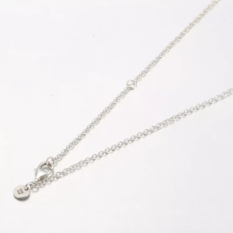 (imagen para) PANDORA Collar de Pluma Curvada Flotante de Dos Tonos - 382575C01-45 - Ver 4