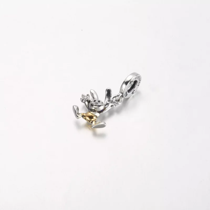 (imagen para) PANDORA Disney 100 Aniversario Oswald Colgante Charm - 792519C01 - Ver 2