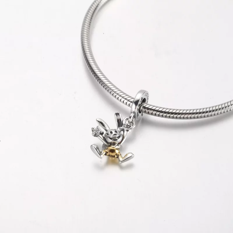 (imagen para) PANDORA Disney 100 Aniversario Oswald Colgante Charm - 792519C01 - Ver 5