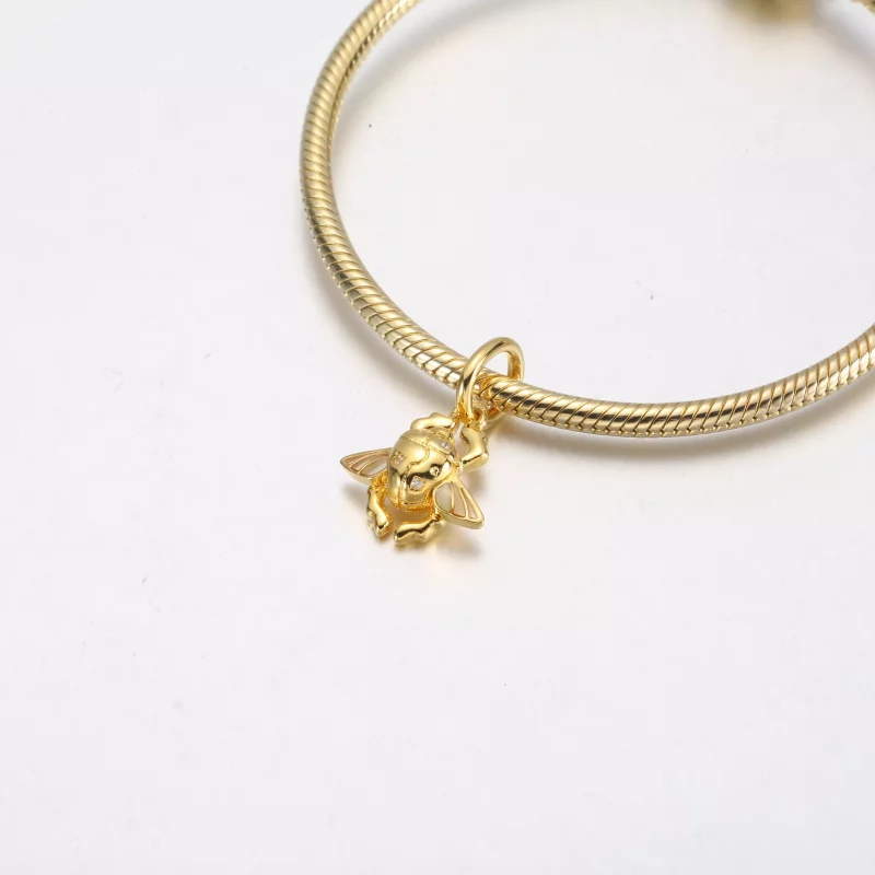 (imagen para) PANDORA Disney Aladdin Escarabajo de Escarabajo Colgante Charm - 762345C01 - Ver 4