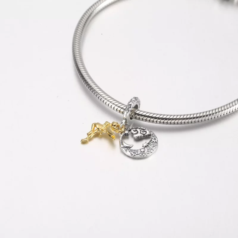 (imagen para) PANDORA Disney Campanilla Celestial Noche Colgante Charm - 762517C01 - Ver 4