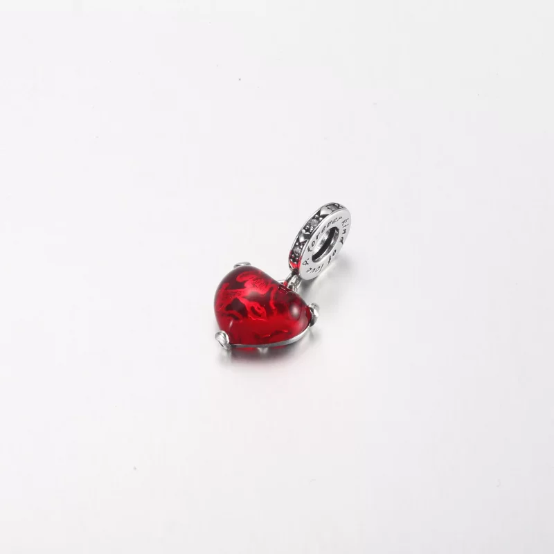 (imagen para) PANDORA Disney Mickey & Minnie Mouse Beso Rojo Encanto Colgante de Cristal Muran - Ver 2