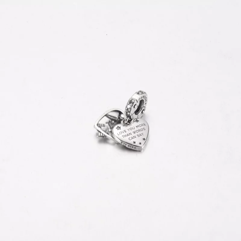 (imagen para) PANDORA Disney Pixar Wall-E y Eve Charm Colgante que Brilla en la Oscuridad - 79 - Ver 3