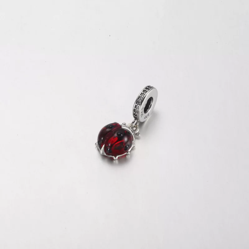 (imagen para) PANDORA Encanto Colgante Mariquita Roja - 792571C01 - Ver 2