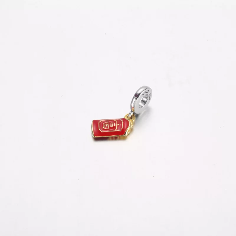 (imagen para) PANDORA Encanto Colgante Rojo de sobre Bicolor - 762470C01 - Ver 3