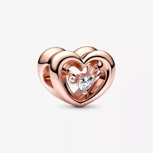 (imagen para) PANDORA Encanto Corazón Radiante y Piedra Flotante - 782493C01