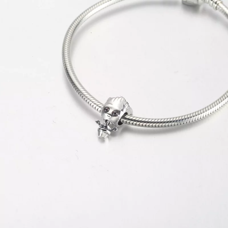 (imagen para) PANDORA Marvel Guardianes de la Galaxia Charm Groot Bailando - 792554C01 - Ver 5
