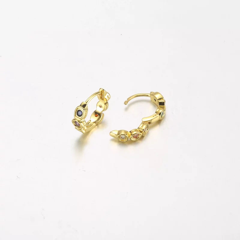 (imagen para) PANDORA Marvel Los Vengadores Aretes de Aro con las Gemas del Infinito - 262567C - Ver 3