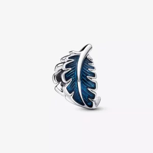 (imagen para) PANDORA Pluma Curvada Azul - Charm 792576C01