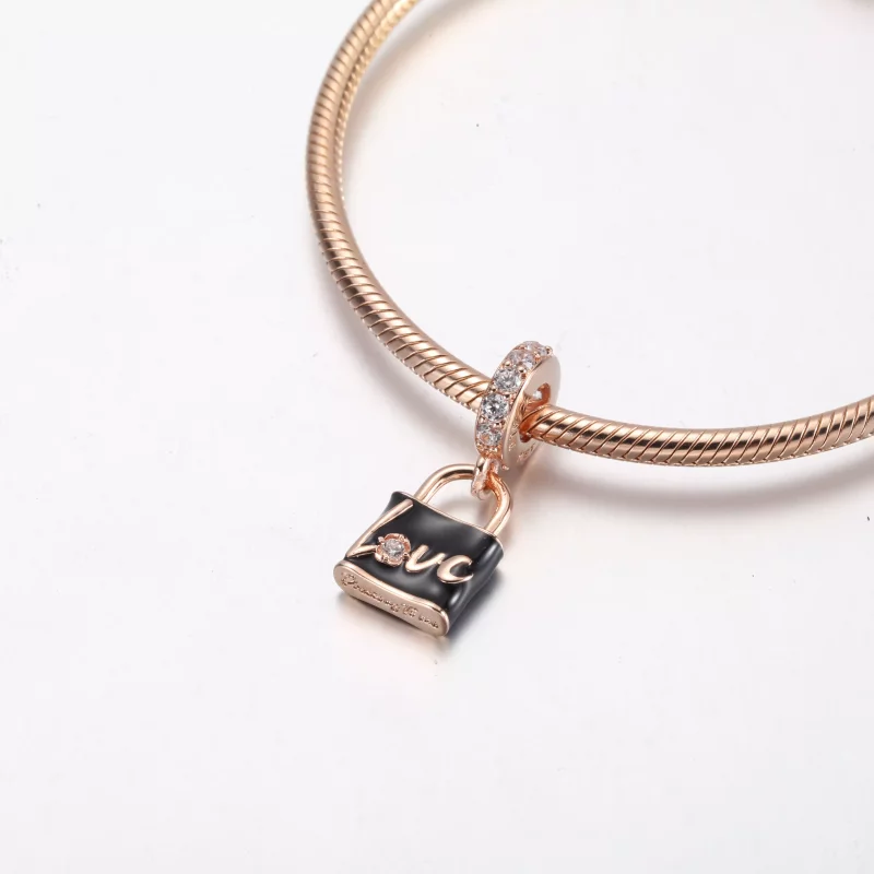 (imagen para) Pendiente colgante PANDORA Love Padlock - 782508C01 - Ver 4