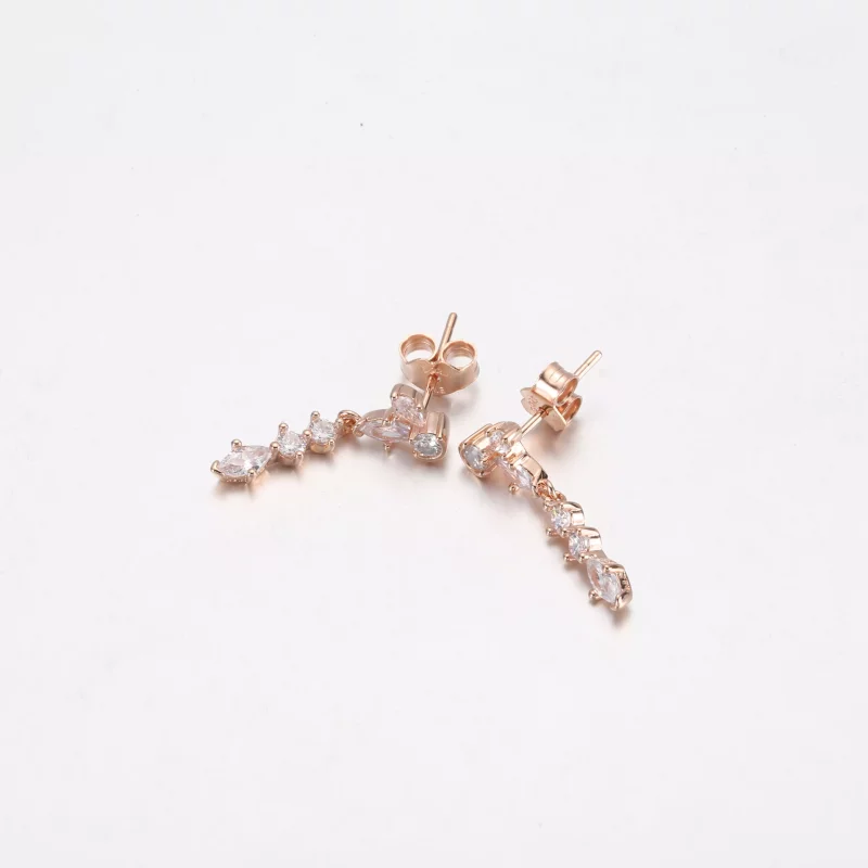 (imagen para) Pendientes colgantes de la colección PANDORA Sparkling Herbarium Cluster - 28240 - Ver 2