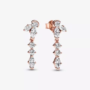 (imagen para) Pendientes colgantes de la colección PANDORA Sparkling Herbarium Cluster - 282404C01