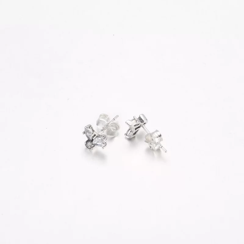 (imagen para) Pendientes de botón PANDORA Sparkling Herbarium Cluster - 292406C01 - Ver 5