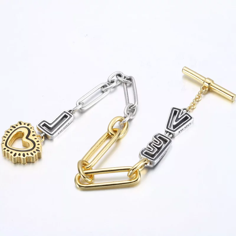 (imagen para) Pulsera Keith Haring x Pandora Two-tone Love Links - 562223C01 - Ver 5