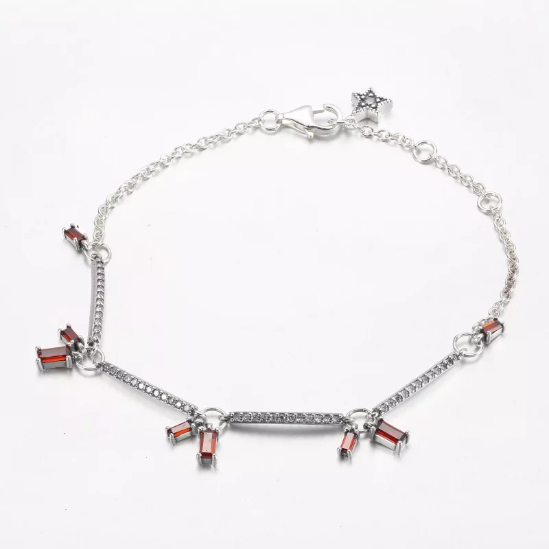 (imagen para) Pulsera PANDORA Firecracker Pavé Bars - 592537C01 - Ver 2