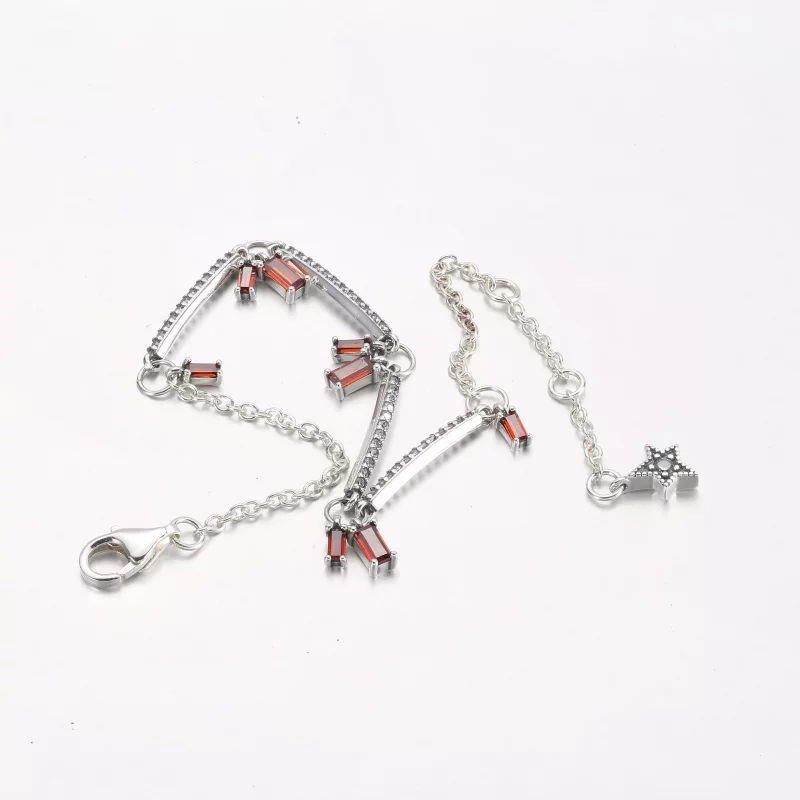 (imagen para) Pulsera PANDORA Firecracker Pavé Bars - 592537C01 - Ver 5