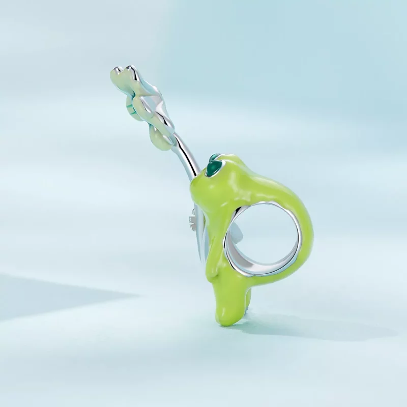 (imagen para) Amuleto de rana estilo Pandora - SCC2488 - Ver 3