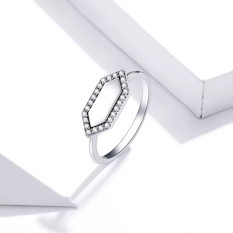 (imagen para) Anillo brillante de estilo Pandora - SCR701 - Ver 2