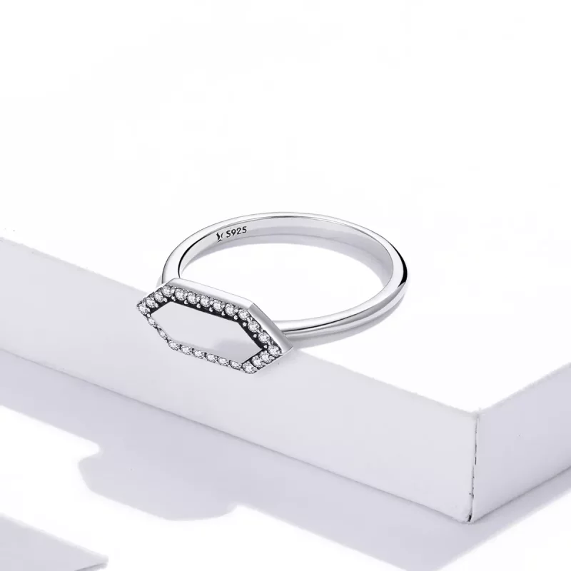 (imagen para) Anillo brillante de estilo Pandora - SCR701 - Ver 4