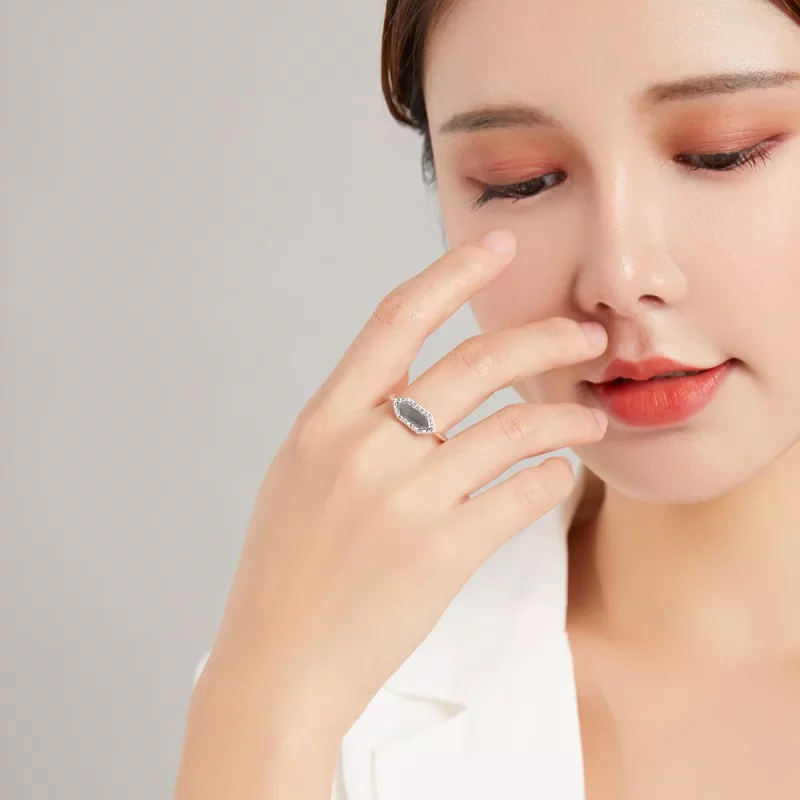 (imagen para) Anillo brillante de estilo Pandora - SCR701 - Ver 5