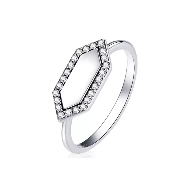 (imagen para) Anillo brillante de estilo Pandora - SCR701